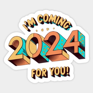 2024 vibe Christmas Tees Sticker